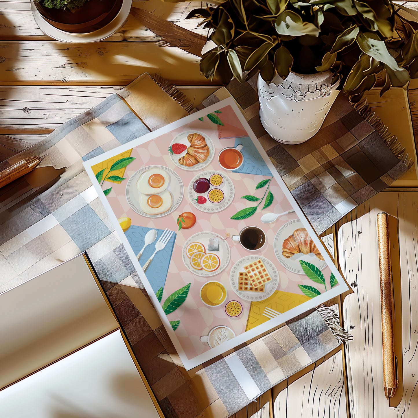 Breakfast Symphony Art Print