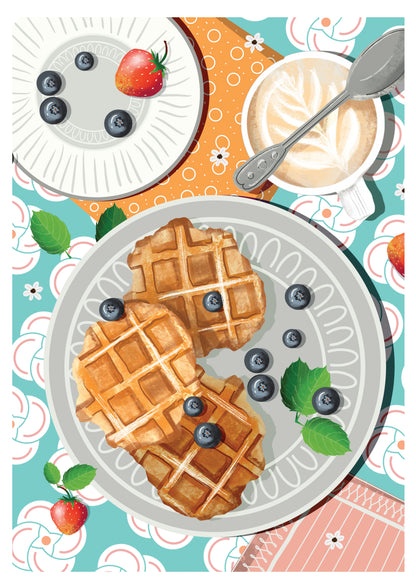 Sip, Waffle, Repeat Print