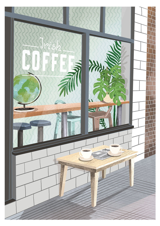 Irish Coffee Shop Print