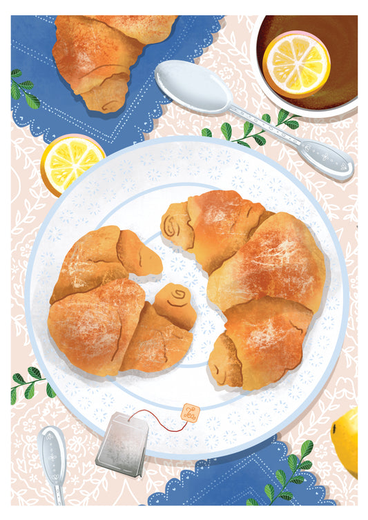 But First, Croissants Print