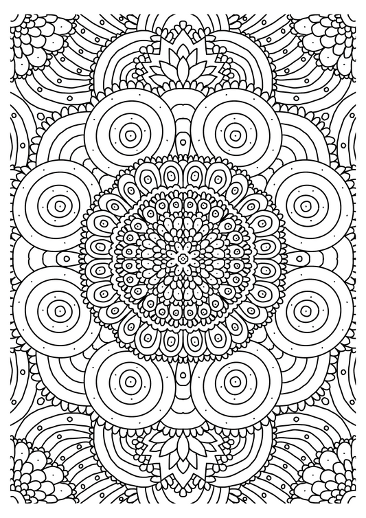 Zen Patterns Mandala Coloring Set