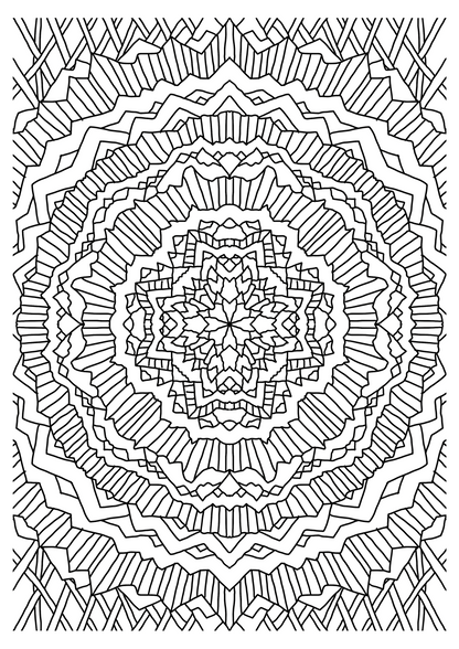 Zen Patterns Mandala Coloring Set