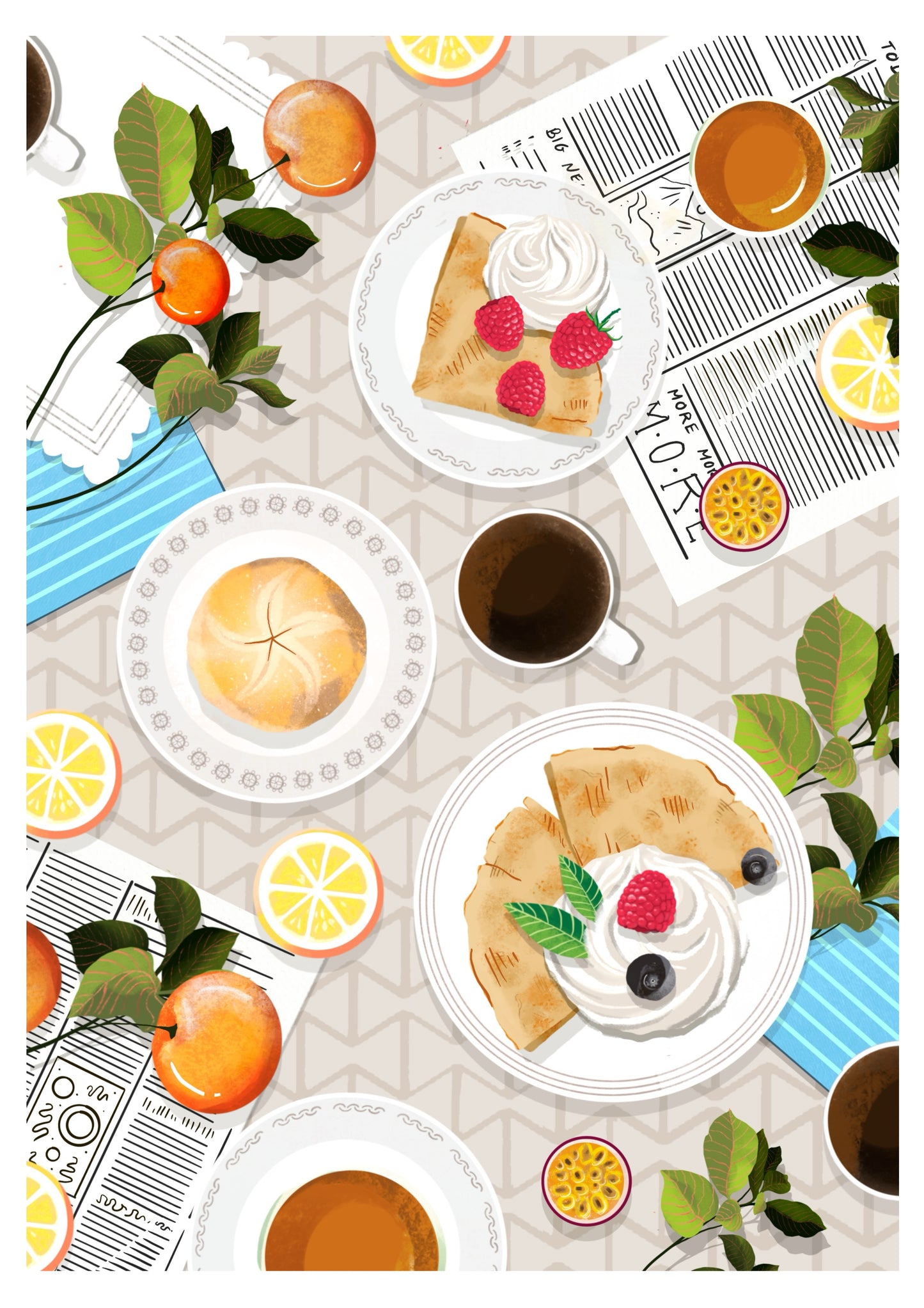 Morning Delights Art Print